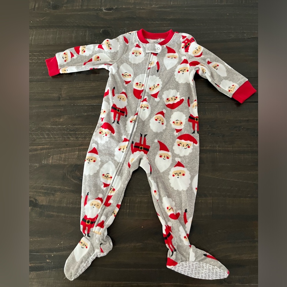 Carters Fleece Christmas Pajamas 12 Months
